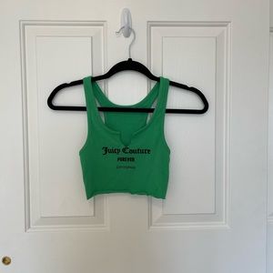Vintage Green Juicy Couture Crop Top Size S
